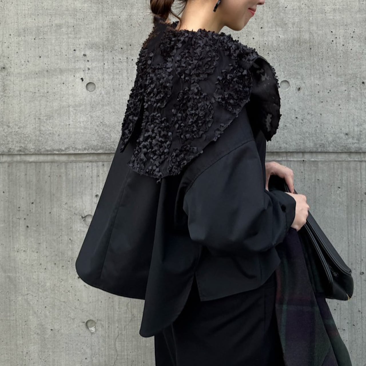 リンカブル　プードルブラウス新品 プードルブラウス(ブラック) | LINKABLE