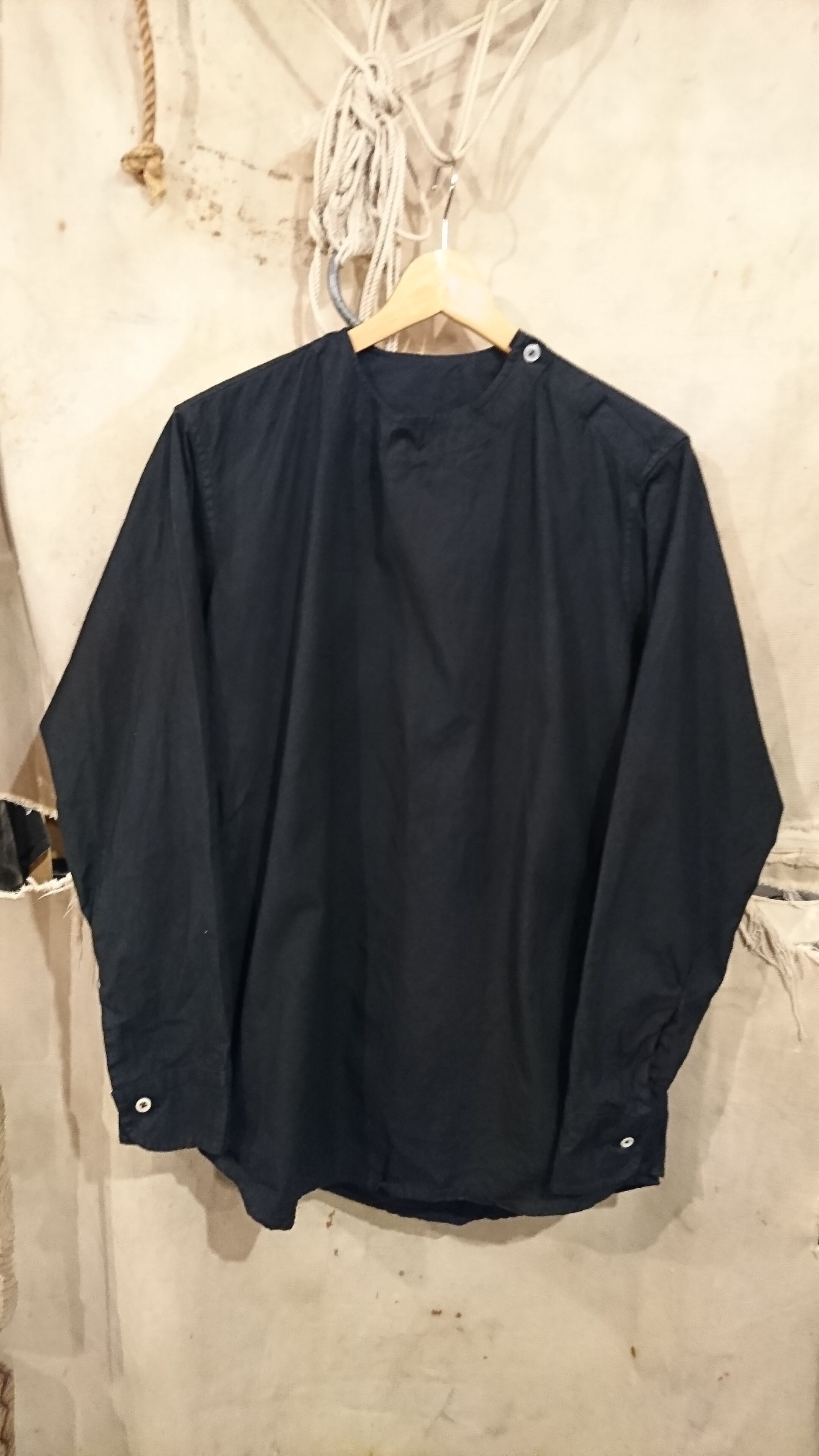 "ROMANIA ARMY SLEEPING SHIRT" BLACK DYE⑯