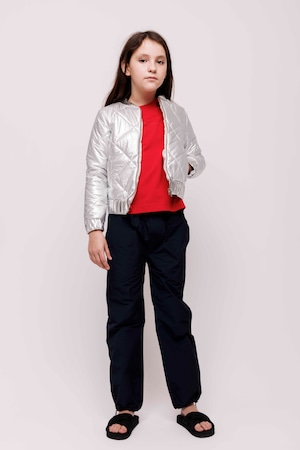 【23AW】CHRISTINA rohde(クリスティーナローデ)silver quilting jacket(6y/8y)アウター