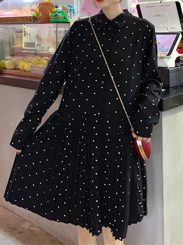 ホワイトドットワンピース Reshe