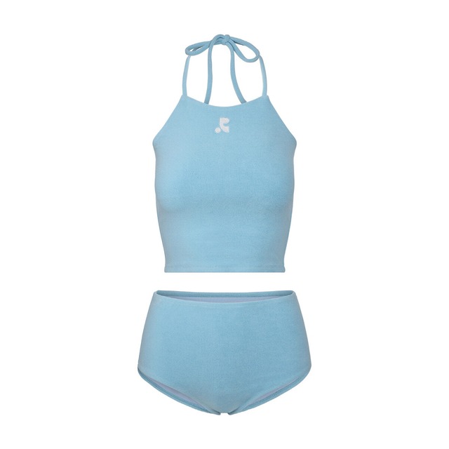 [Rest & Recreation] TERRY HALTER NECK BIKINI - SKY BLUE 正規韓国ブランド 韓国ファッション 韓国代行 rest&recreation レストアンドレクリエーション restrecreation
