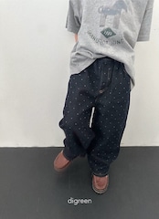 韓国子供服 / Digreen / 26Autumn / dot denimt pants / ドットデニムパンツ *S~XXL*