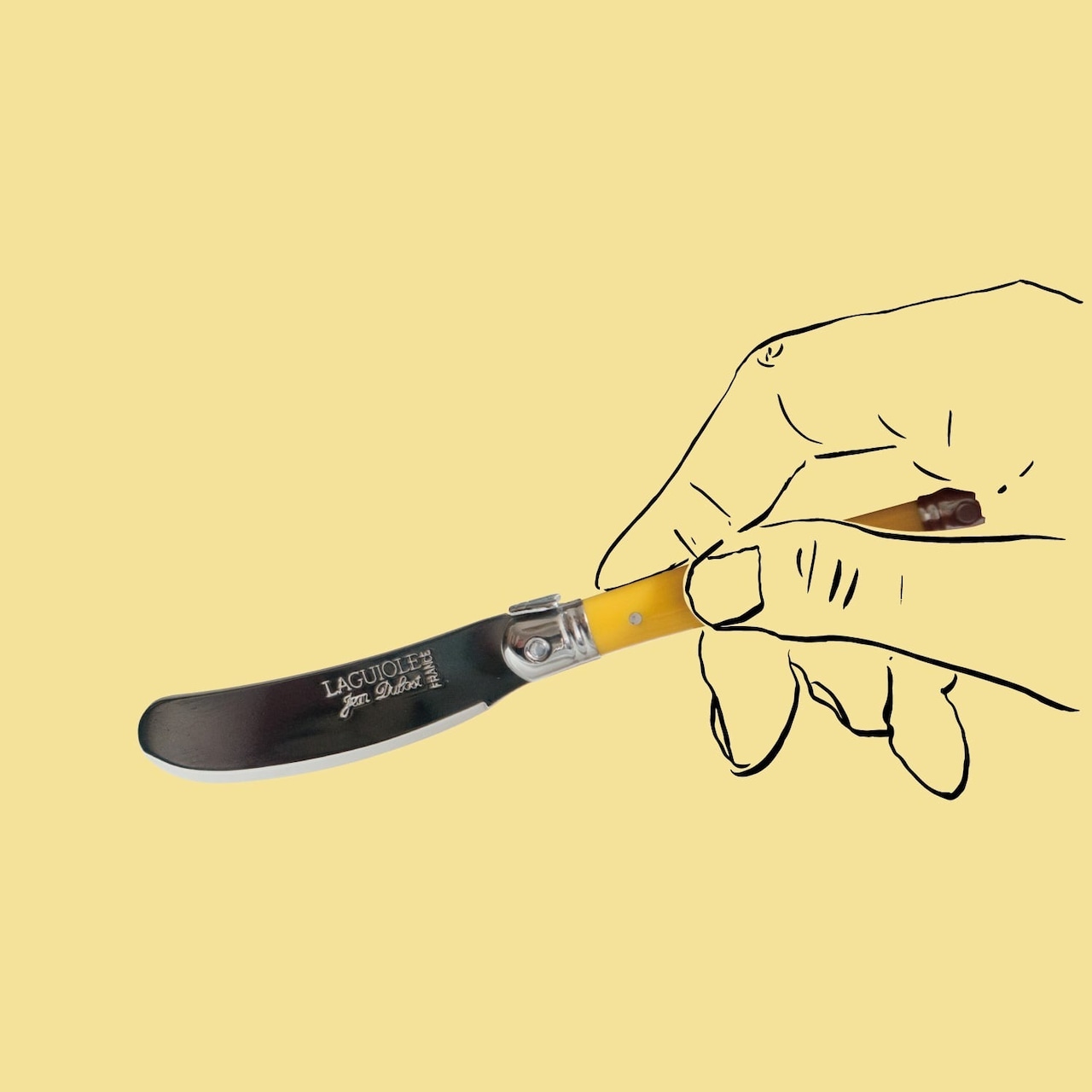 Jean Dubost ライヨール バターナイフ カフェオレ