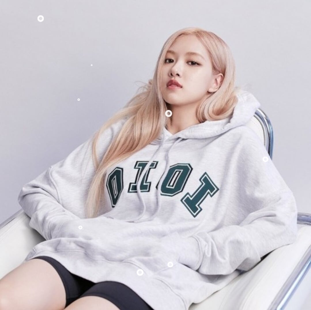OiOi [BLACK PINK ロゼ 着用] SIGNATURE_HOODIE_LIGHT-GREY | jenesis
