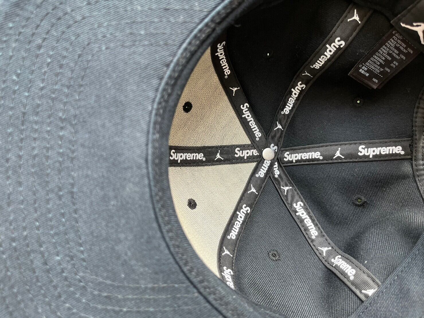 Supreme × NIKE AIR JORDAN 6-PANEL CAP BLACK 73011 | BRAND BUYERS OSAKA