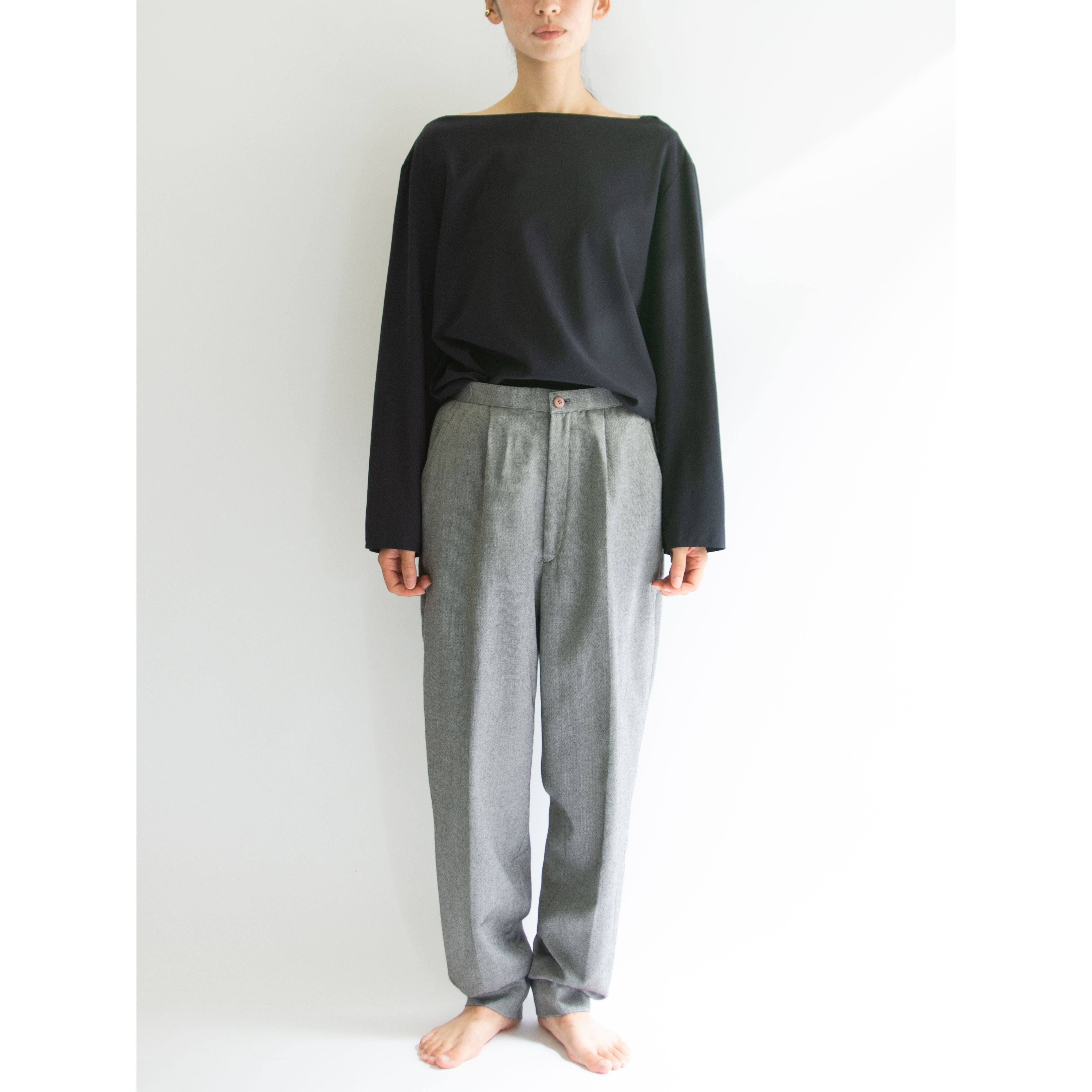 issey miyake】80's Wool Tuck Pants（イッセイミヤケ ウールタック