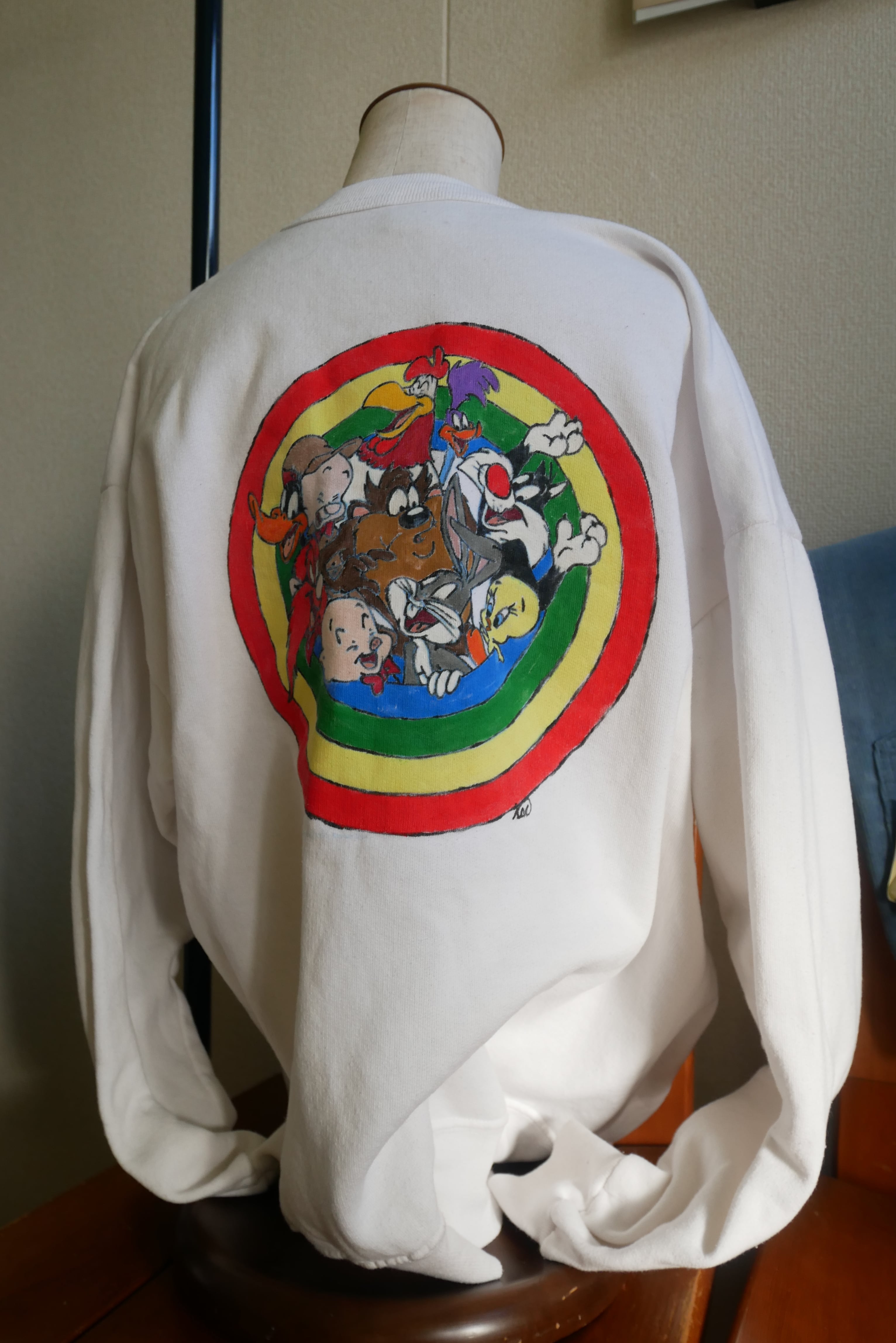 90s～ Tweety sweat cardigan