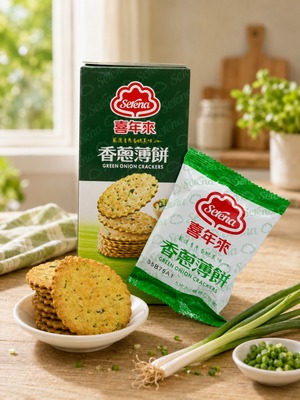 喜年來 葱クラッカー(香蔥薄餅) 120g