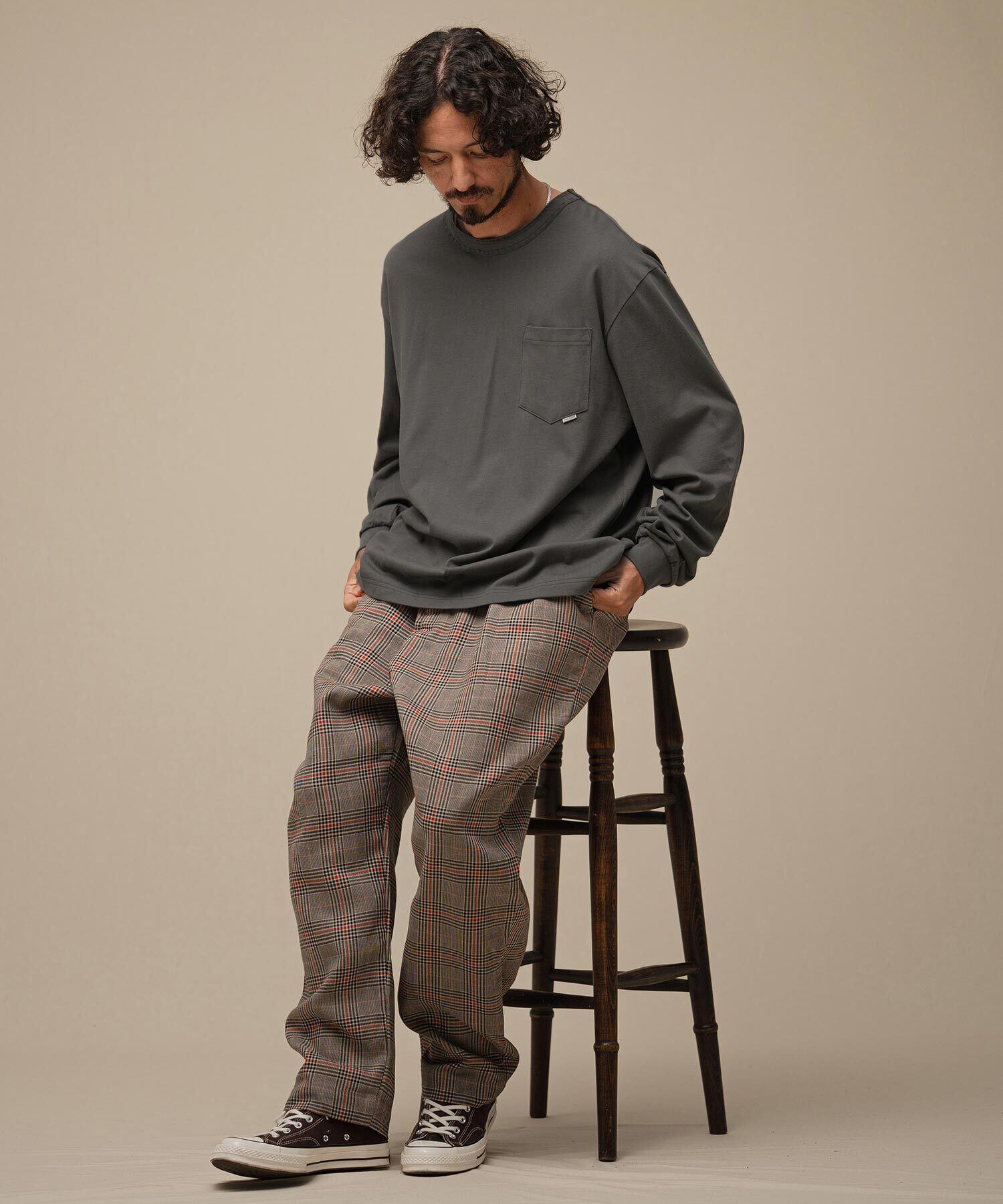 THEOREM Flag Label Poketed LS Tee (CHA) TRM-2624016