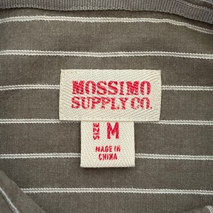 【Mossimo Supply Co】ストライプ 長袖シャツ 古着の雰囲気 Mサイズ US古着