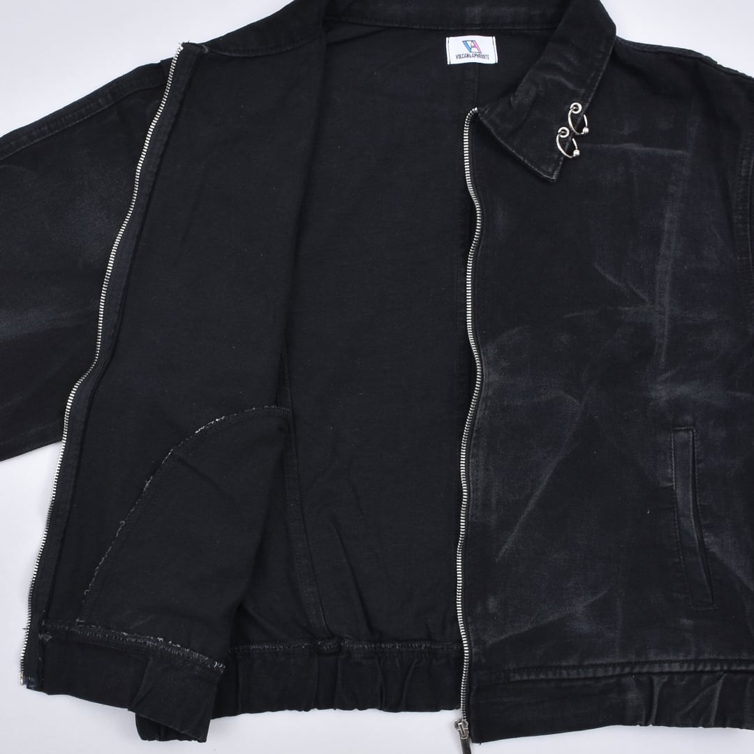 ブラックピアス WASHデニムジャケット | VOLCAN&APHRODITE