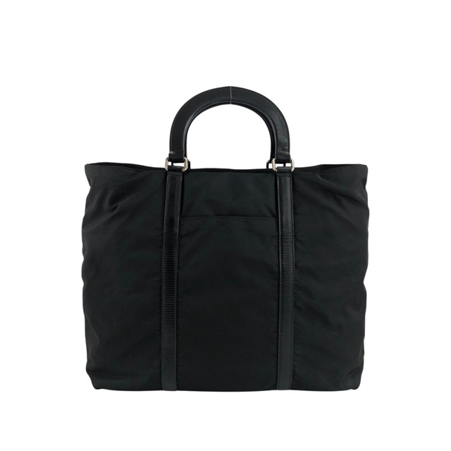 PRADA プラダ  トートバッグ ブラック トライアングルロゴ 2way ナイロン vintage ヴィンテージ オールド tdyan3