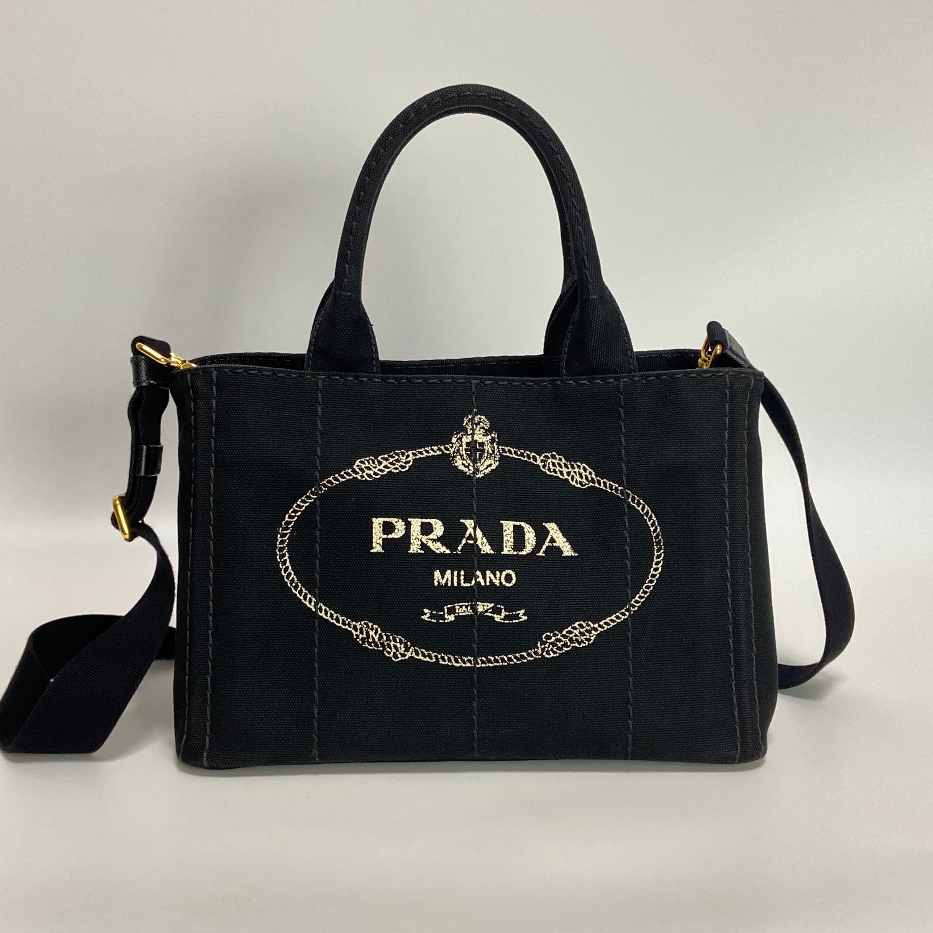 PRADA プラダ カナパ ２wayトートバッグ ブラック 12112-202311 | rean