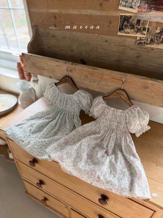 【即納】<marron> Flone dress