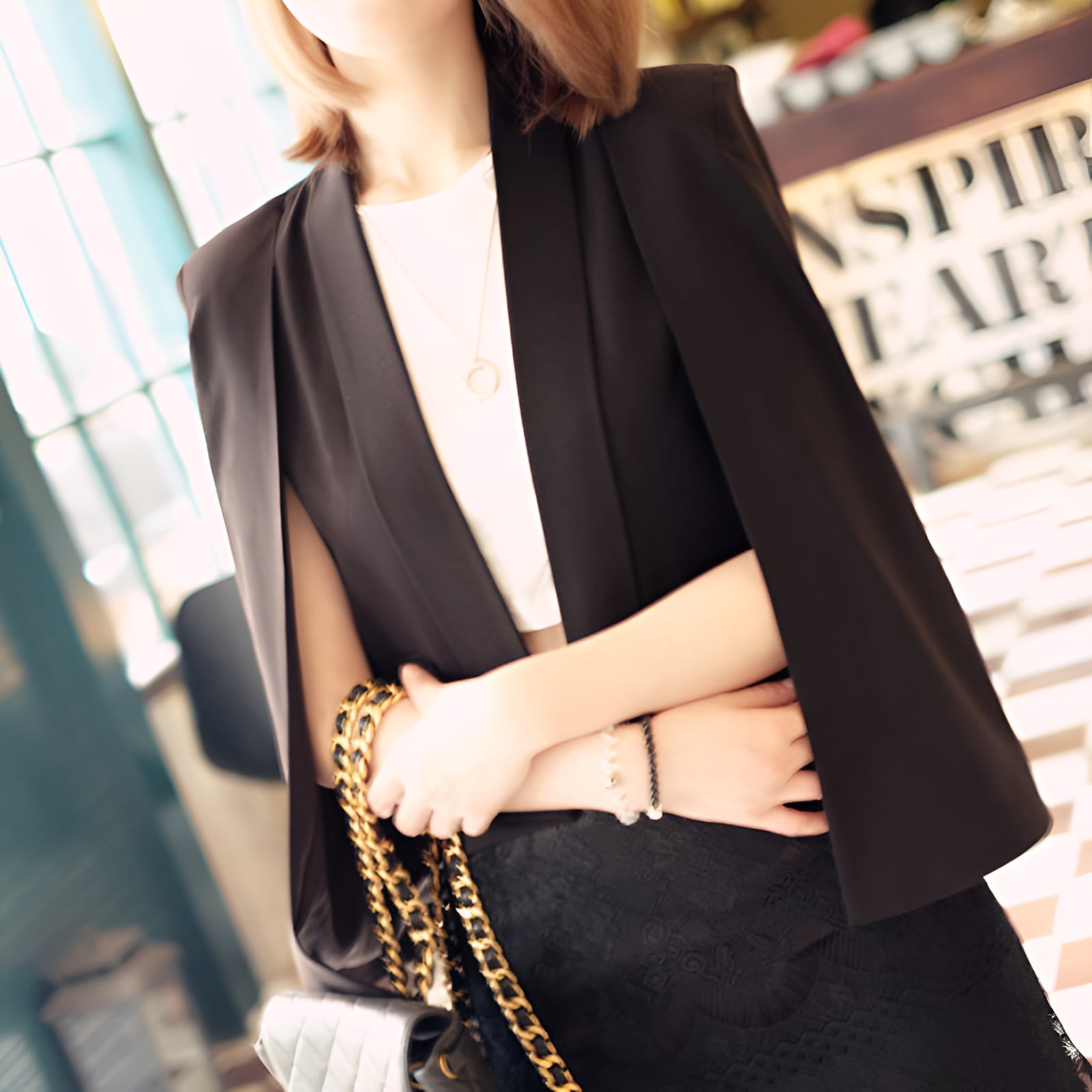 ADRER ケープスリーブジャケット ADRER アドラー ケープスリーブ