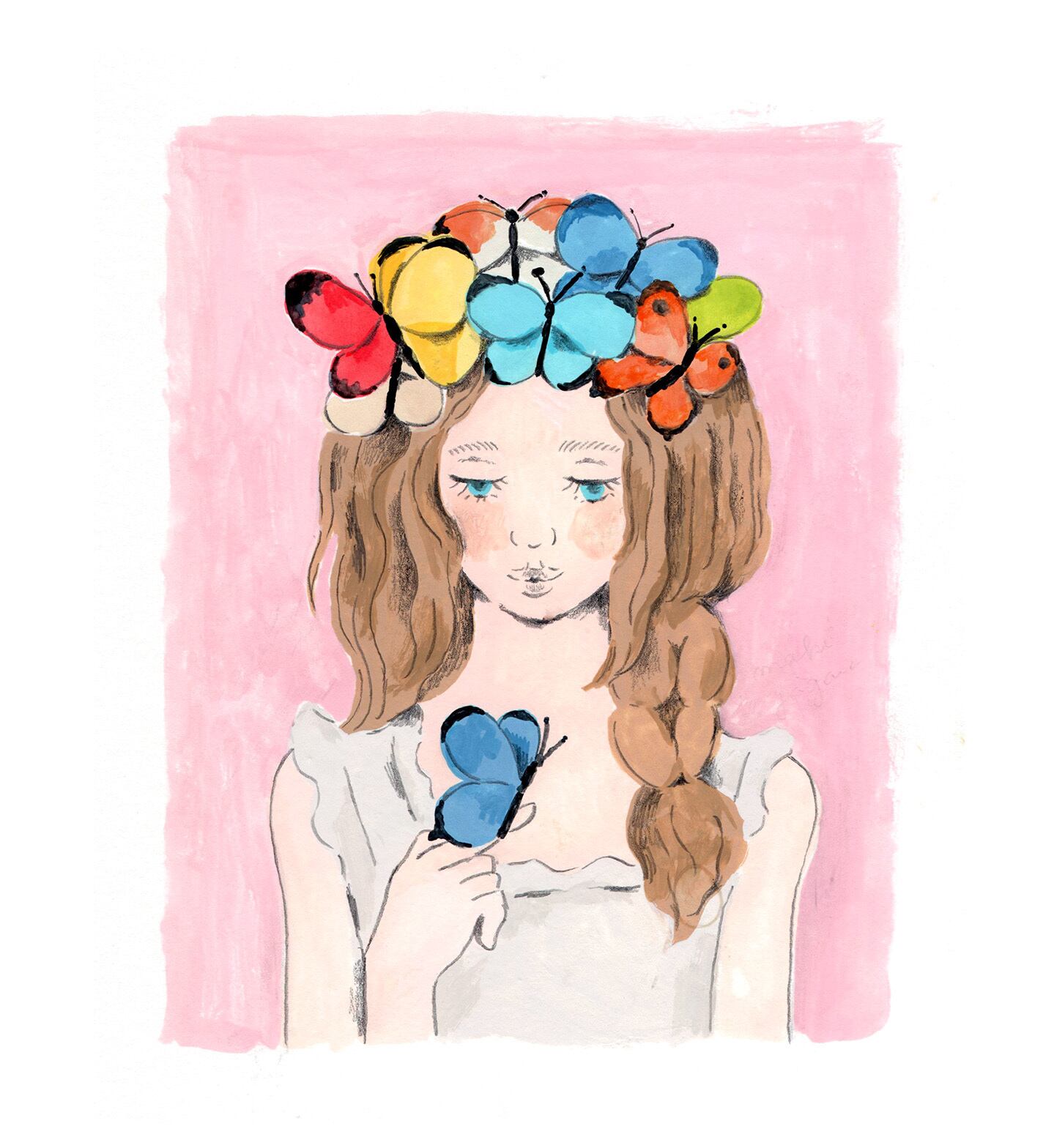 Iさま専用カート 原画『蝶々』