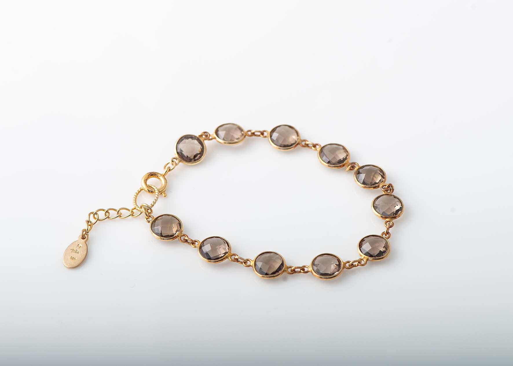 052 zetta スモーキークオーツ ブレスレット