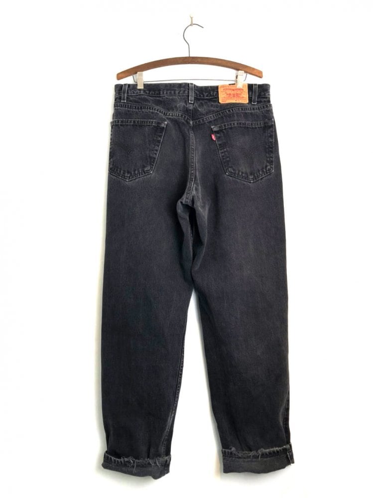 Levis 550 Black [Levis 550] Vintage Black Denim Pants | beruf