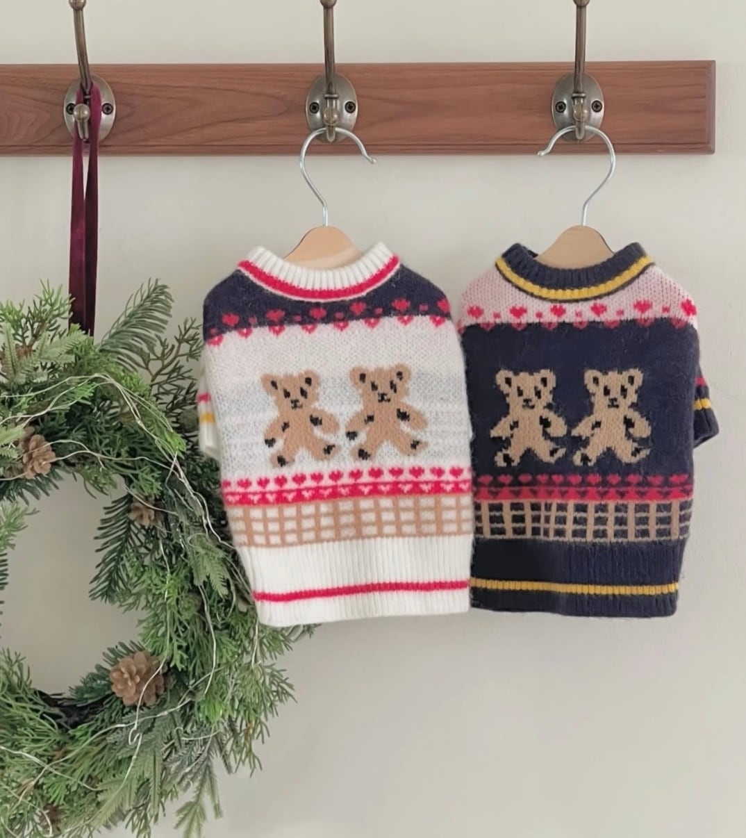 《予約》HM0024 くまさんニット