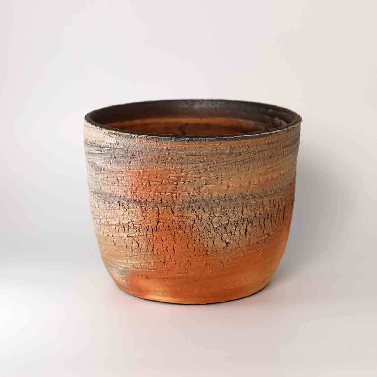 オシャレな丸鉢備前焼