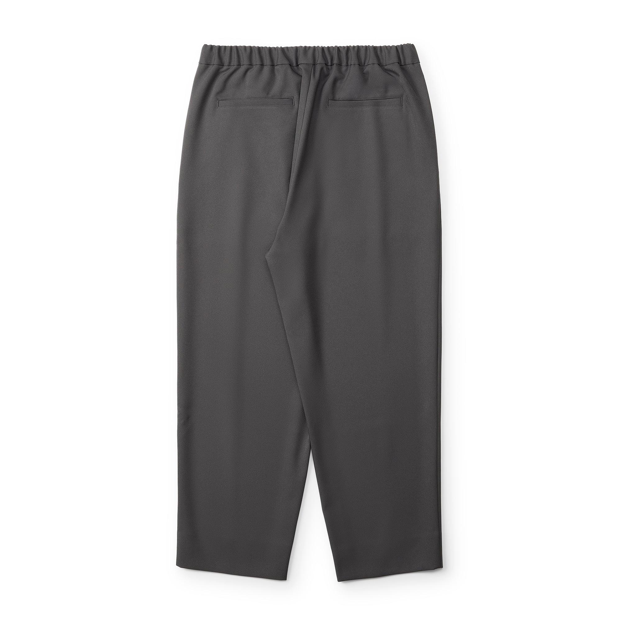 everyone polyester twill easy slacks (CHARCOAL) | everyone