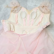 バレエ 衣装 Chacott チャコット ロマンティックチュチュ チュチュ ワンピース ピンク系 ピンク 花 発表会 コンクール ダンス 舞台 レース 頭飾り 花 踊り 日本製 舞台衣装
