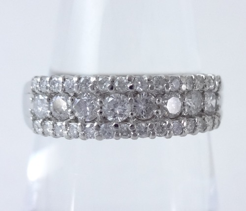 【SOLD OUT】0.50ct ダイヤモンド ハーフエタニティリング プラチナ ~【Good Condition】0.50ct diamond half eternity ring platinum~