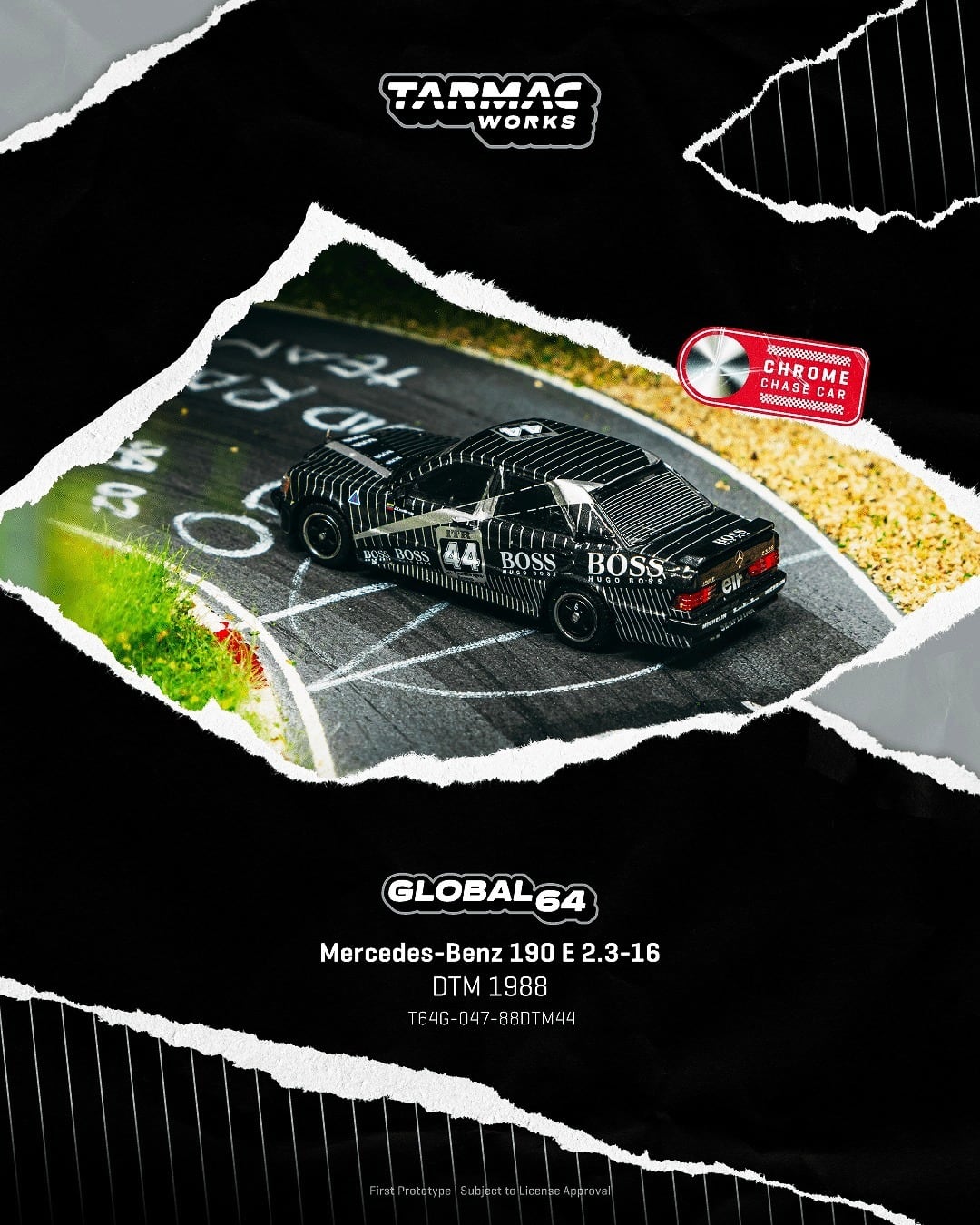 Tarmac Works 1/64 Mercedes-Benz 190 E 2.3-16 DTM 1988 T64G-047-88DTM44