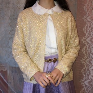 spangle knit cardigan