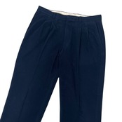 Munsingwear マンシングウェア ピケ ツータック スラックスパンツ 85/ネイビー/コーデュロイ