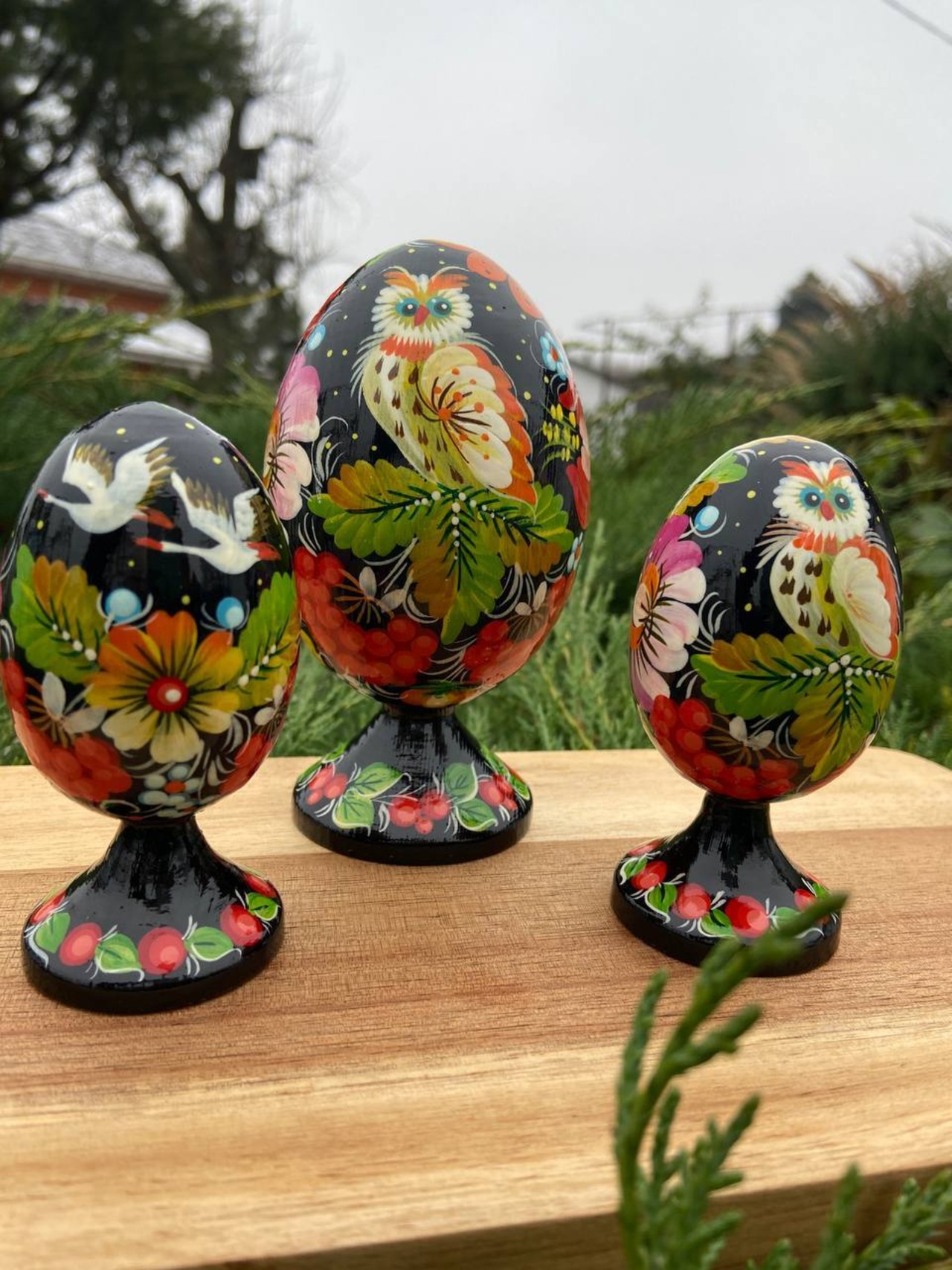 プィサンカ・土台付き（イースター・エッグ）9cm（ホメンコ作） - 10