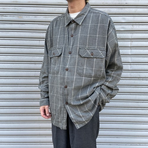 90s patagonia パタゴニア ネルシャツ 千鳥格子柄 ポルトガル製 L