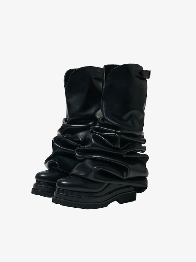 【25AW 予約】POOLDE プールデ / Melted Wedge Boots