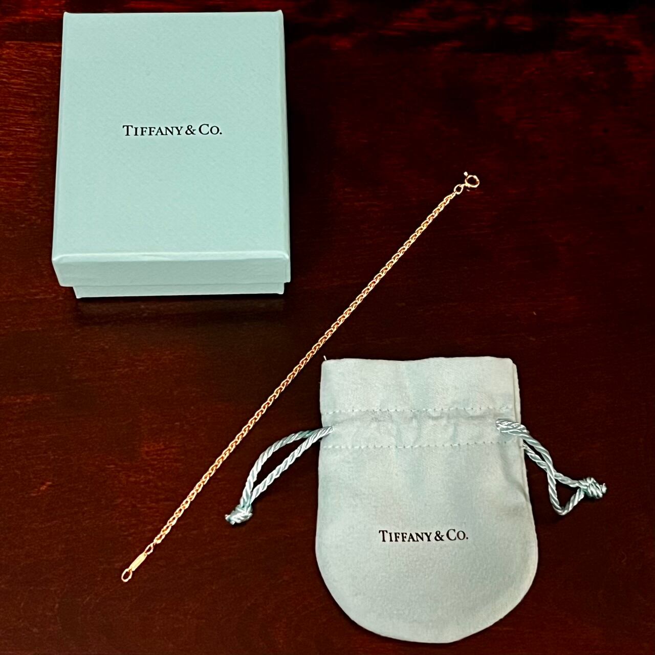 VINTAGE TIFFANY & CO. 18K Gold Small Braid Bracelet | ヴィンテージ