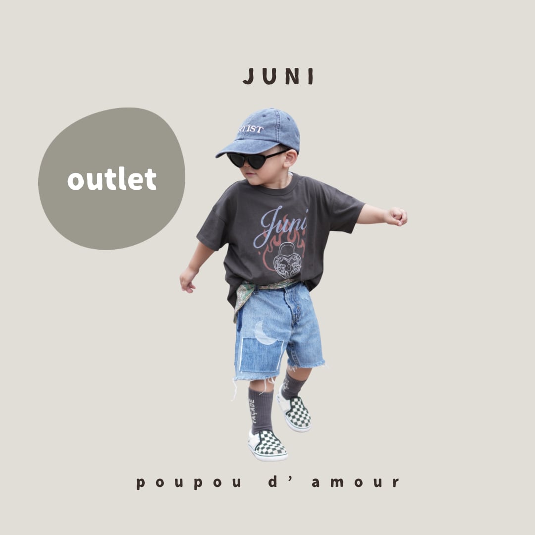 【アウトレット】JUNI|Hearts On Fire Tee(サンプル品・3y)