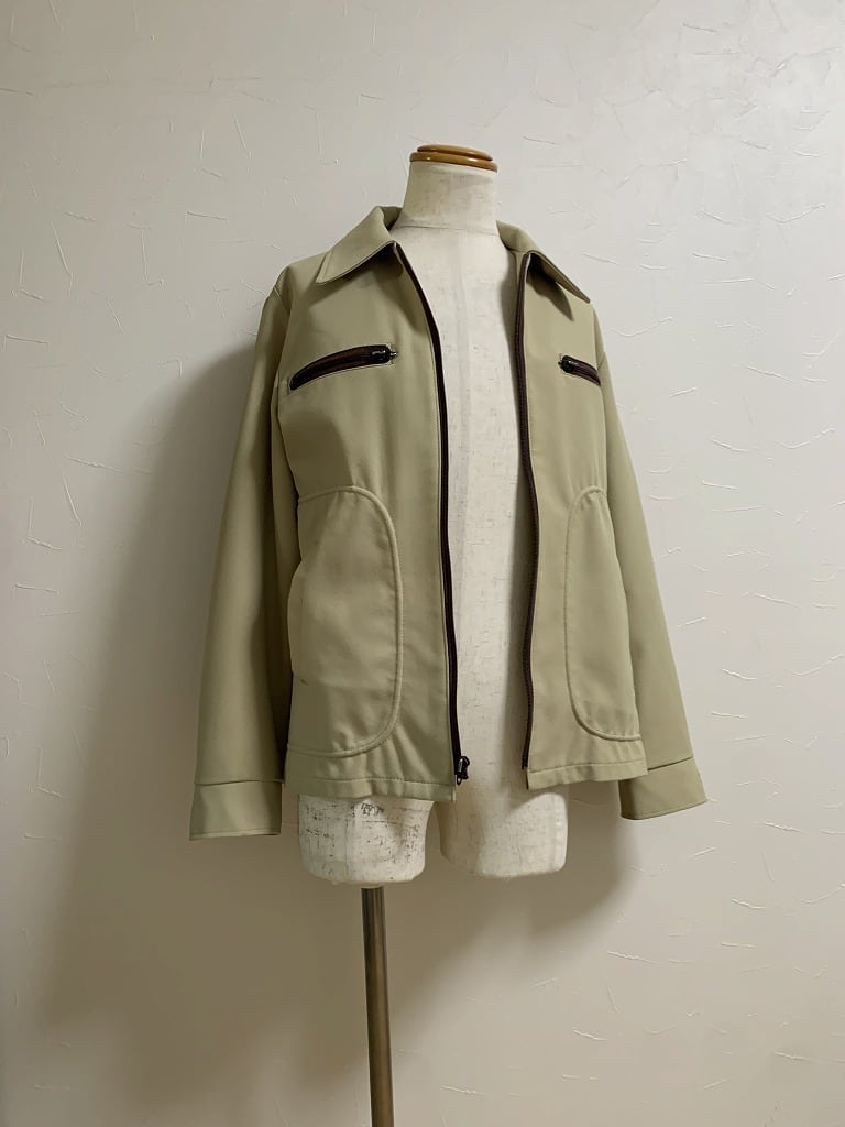 1970's Stitched Design Zip-Up Jacket "J.C.Penney"