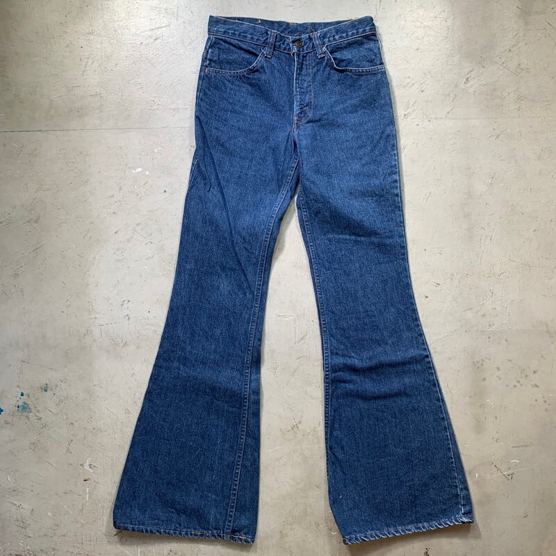 70's Levi's リーバイス 684-02174 ベルボトムデニムパンツ フレア Big Bell 濃紺 76年 W29～30 オレンジタブ  刻印8 ヒッピー USA製 希少 ヴィンテージ BA-1453 RM1822H | agito vintage powered by BASE