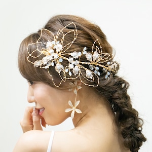 H-79 gold_flowerヘッドドレス