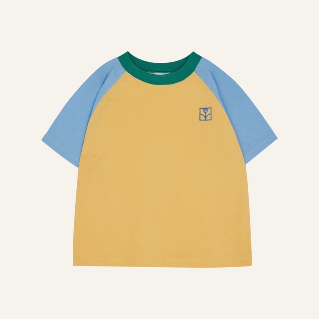 the campamento /Color Block Yellow Kids Tshirt