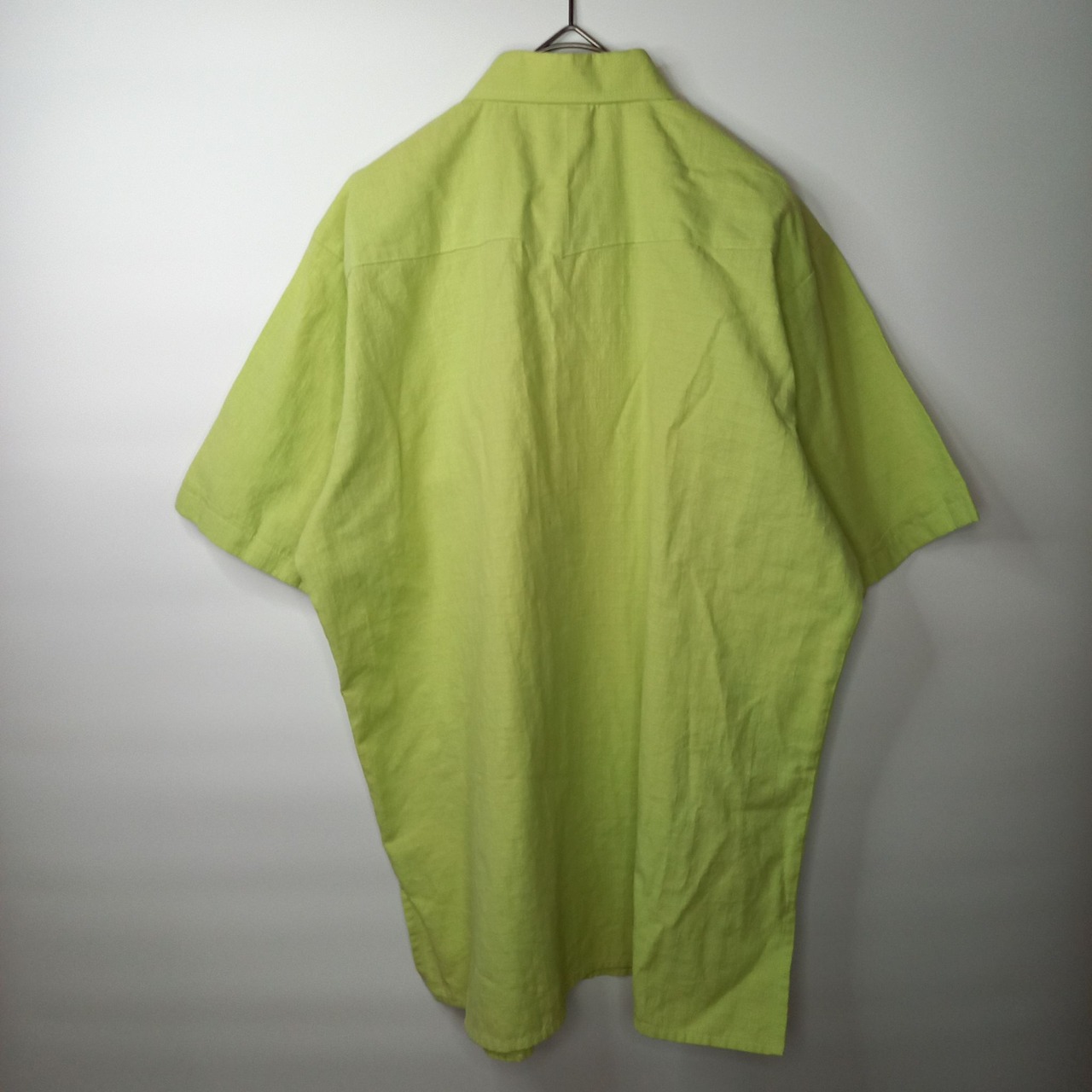 KIKE　ヴィンテージ　キューバシャツ　半袖　ペールグリーン　ユーロ古着　38