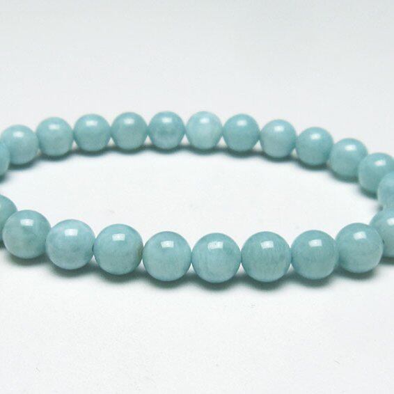 ラリマー ブレスレット 7mm 一点物 おまかせ便 111-38312