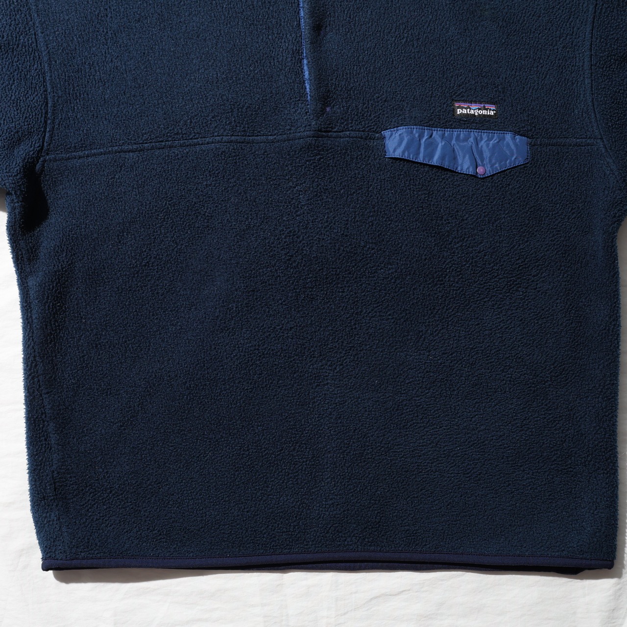 美品 L 93年 雪無し USA ネイビー 旧肉厚個体 Synchilla Snap-T Patagonia シンチラ スナップT パタゴニア