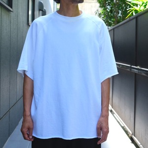 COMOLI(コモリ) /LWコットン裏毛半袖クルー -WHITE-(B01-05026)