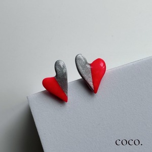 [  pierce / earring  ]  nuance heart