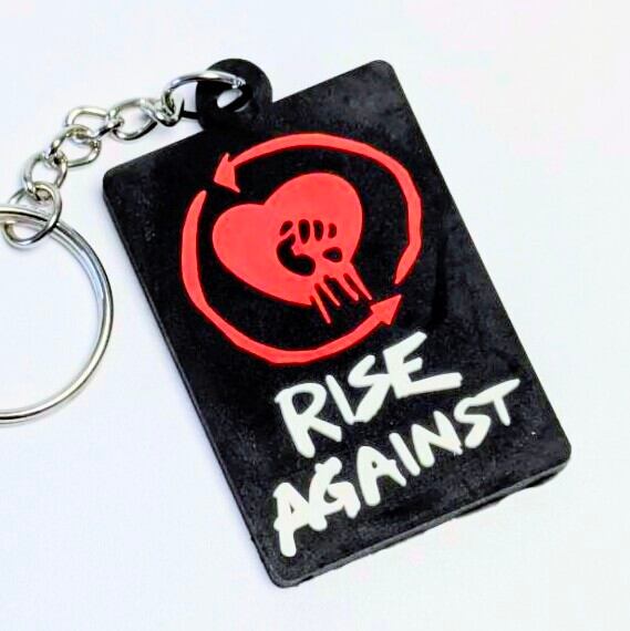 ♧ 送料無料! ★ラバーキーホルダー★ 【 Rise Against ( ライズアゲインスト ) 】 〚アメリカン雑貨 アメトイ〛