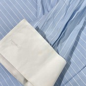 Brooks Brothers ブルックスブラザーズ ストライプ NON-IRON クレリック Wカフス 長袖 ドレスシャツ 16 1/2-32 /ブルー メンズ