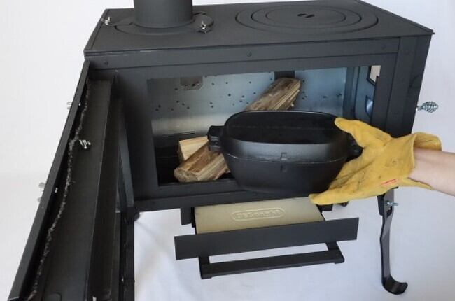 PayPay対応 薪ストーブ◇ロマンチカル薪ストーブ煙突上出し 脚長さん