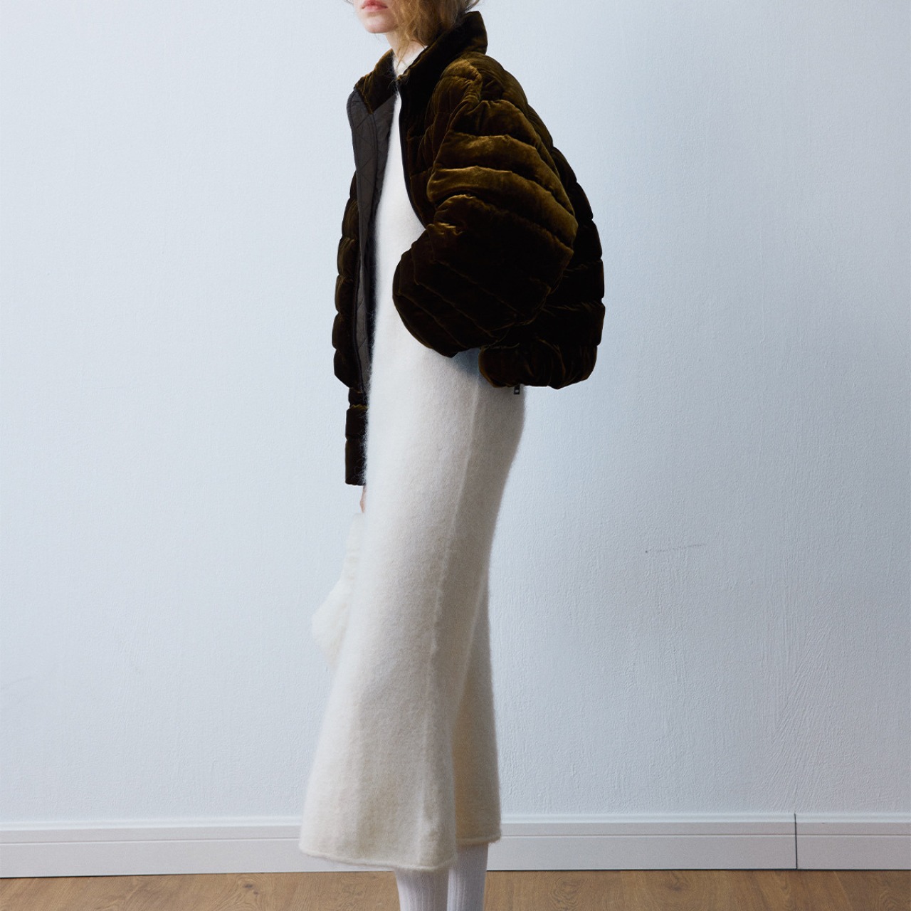 Glossy Down Short Jacket  T3868