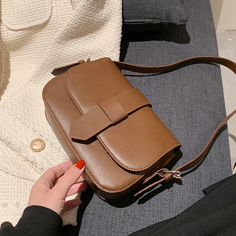 スタンダード レトロ スクウェア メッセンジャーバッグ 手作りハンドバック11019985723