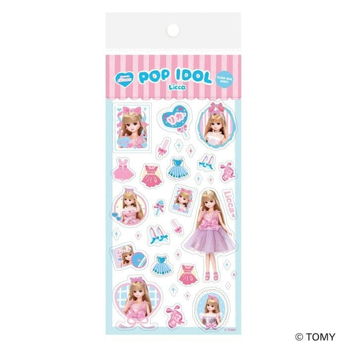 リカちゃん Oshigoto Licca 透明シールシート アイドル | てんくーどう